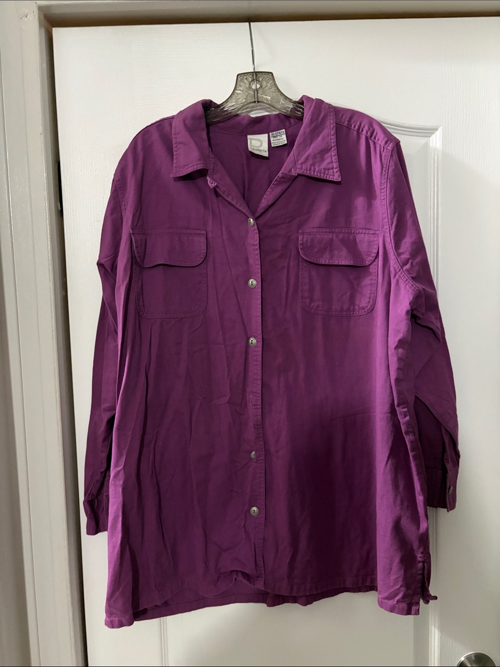 Women’s Button-Front Shirt - Purple